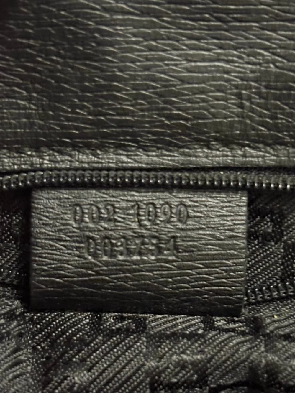 VTG Auth GUCCI Iconic Textured Leather 002-1090 Business Satchel Tote Bag